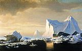 William Bradford Icebergs in the Arctic painting